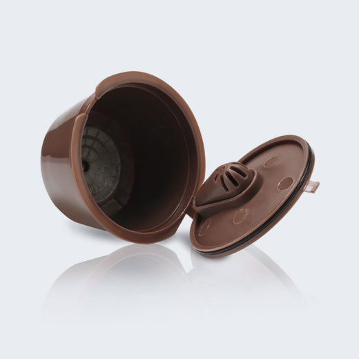 Dolce Gusto - Cápsulas de café recargables, filtros de café reutilizables,  en crema rica (marrón 06)